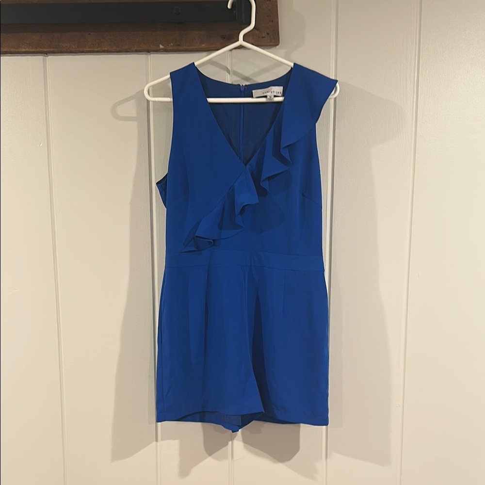 Adelyn Rae for Anthropologie Blue Sleeveless Romper
